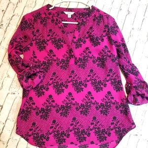Candie's Purple Shirt/Blouse Size Medium